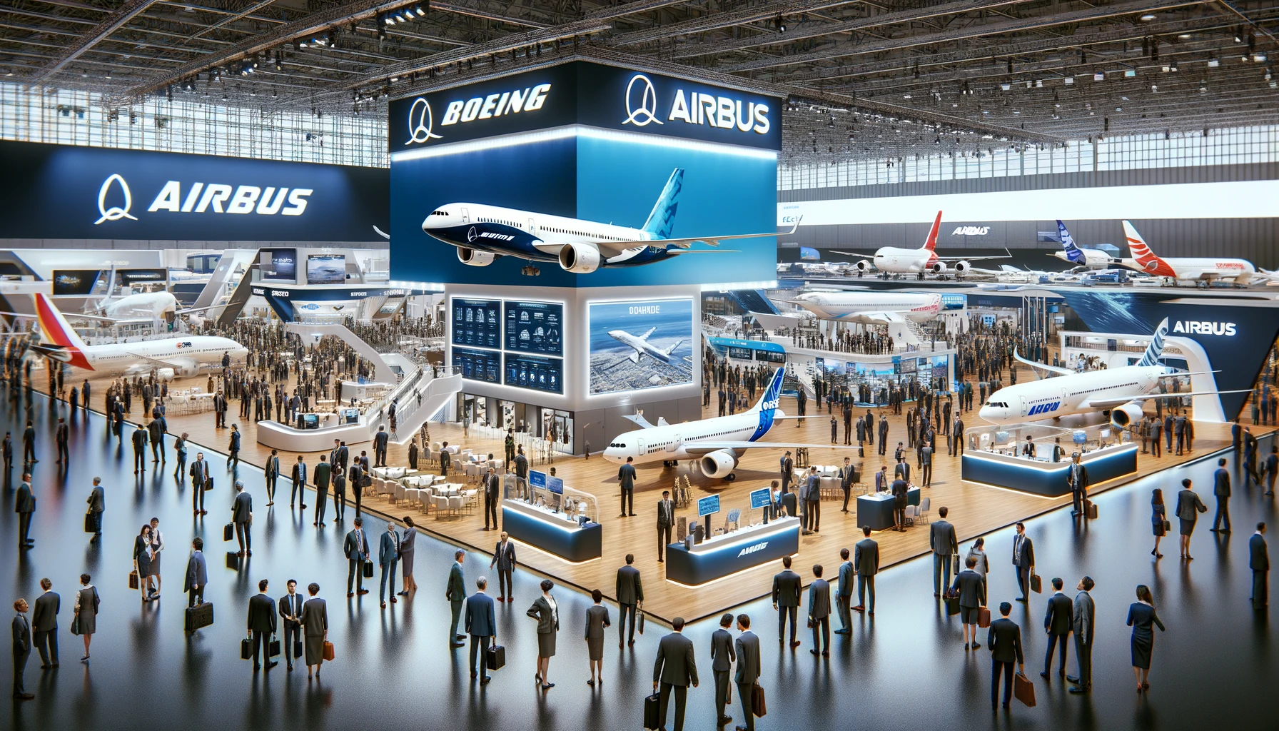 Luftfahrtmesse ohne Boeing Jets