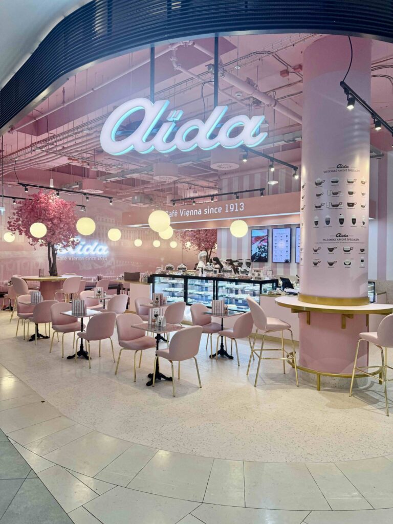 Aida-Zweigstelle in der Nivy Mall in Bratislava.