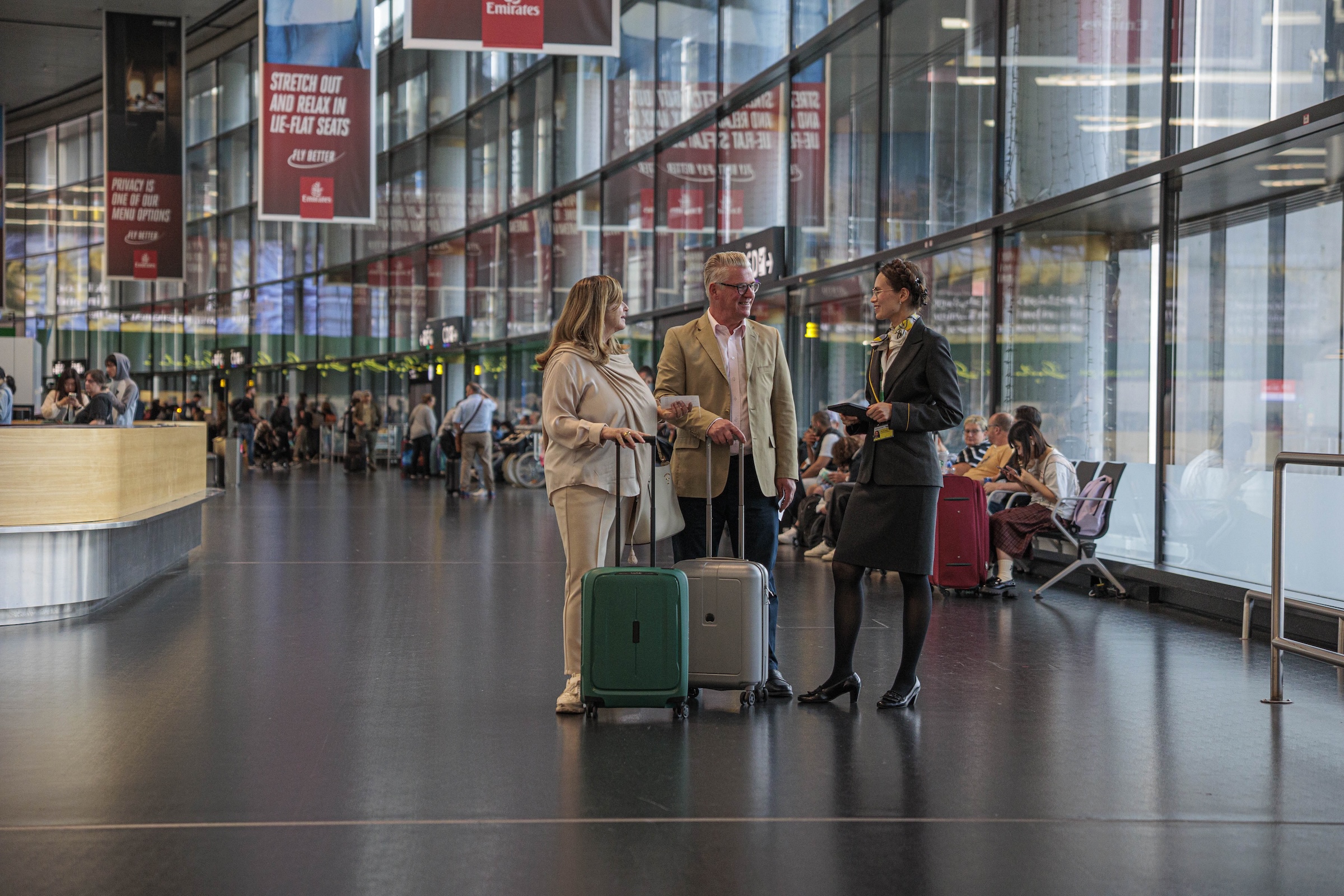 Zahlreiche Services des Flughafen Wien sorgen für einen entspannten Start in den Urlaub.