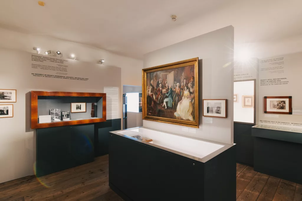 Auf drei Etagen verbindet das Mozarthaus Vienna historisches Flair mit modernem Ausstellungsdesign und lehrreichem Inhalt.